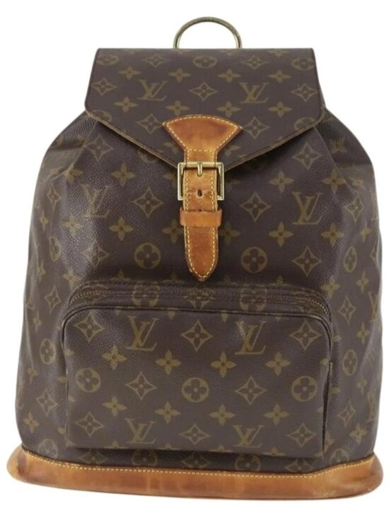 LOUIS VUITTON Monogram Montsouris GM Backpack M51135 LV Auth ka2273